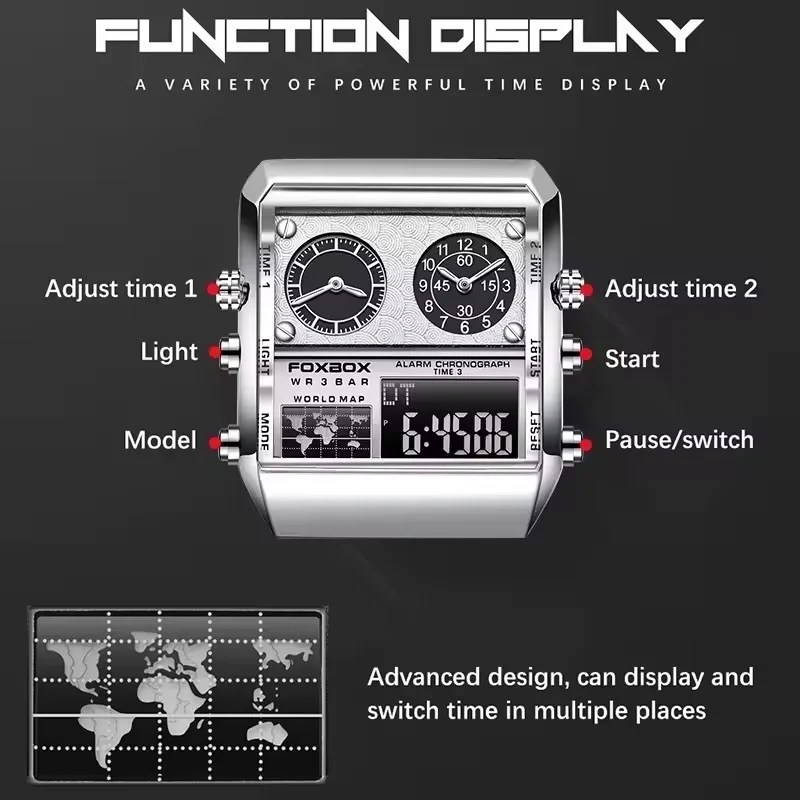 LIGE FB0011 sporty men's analogue wristwatch
