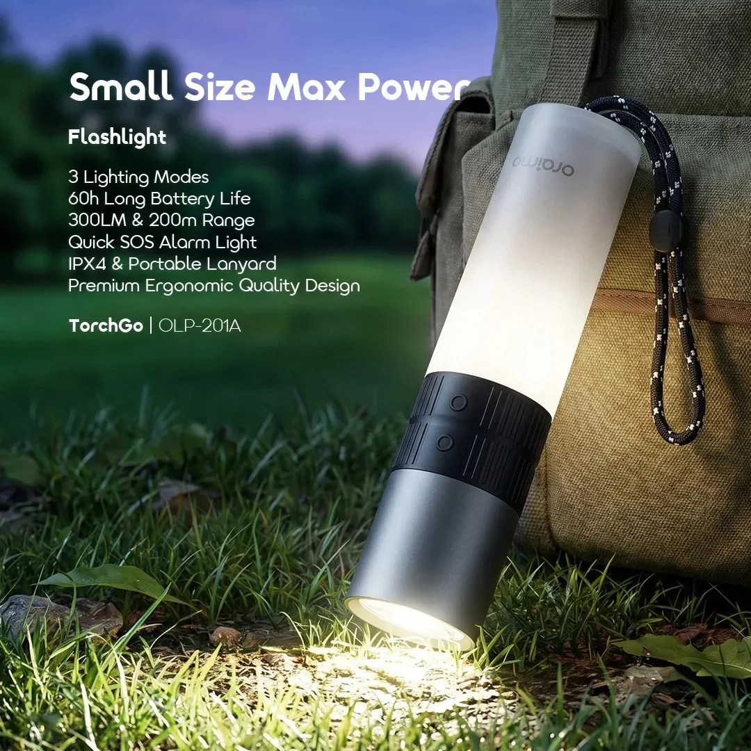 Oraimo TorchGo flashlight for camping travel and emergencies