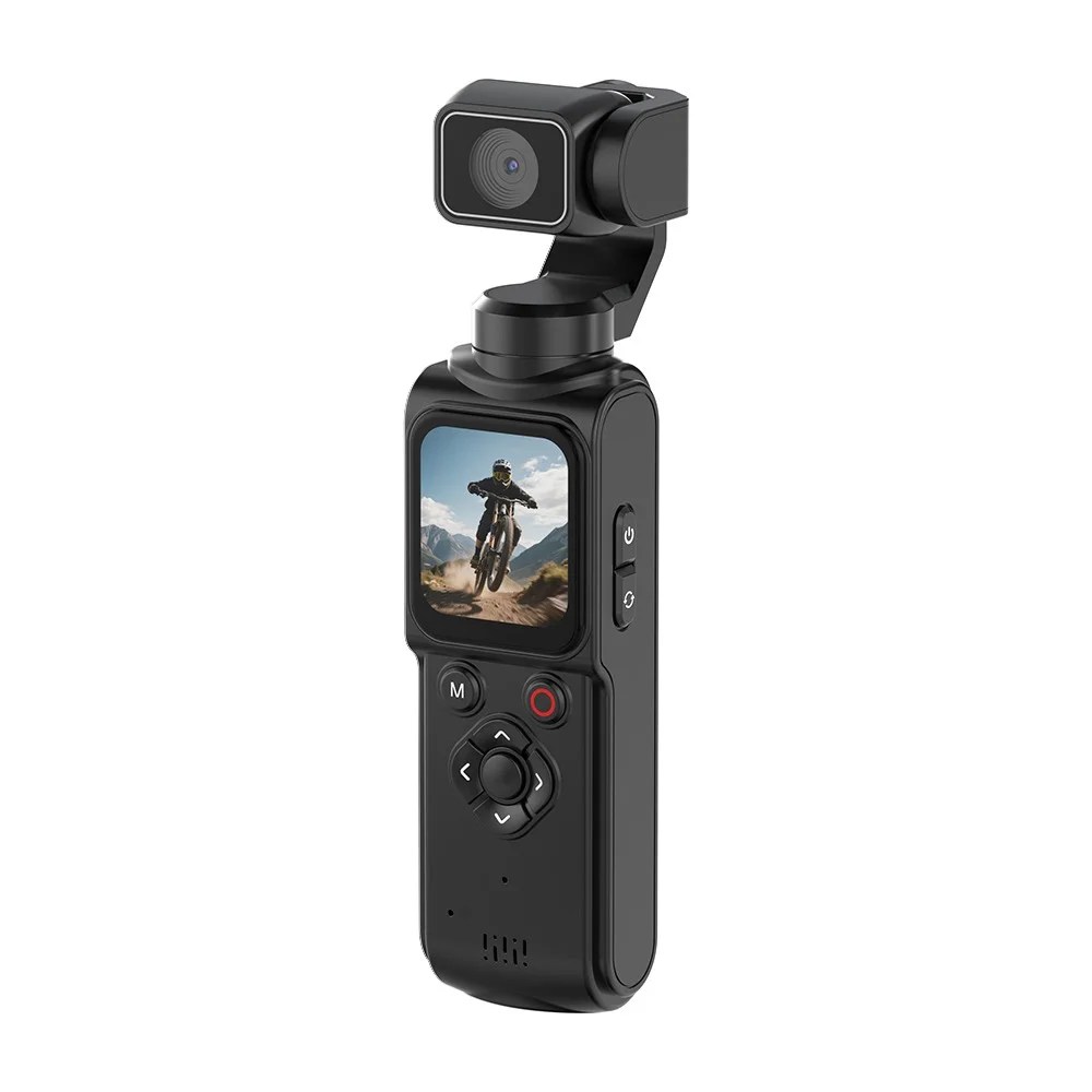 4K pocket video camera with gimbal and 64MP photography