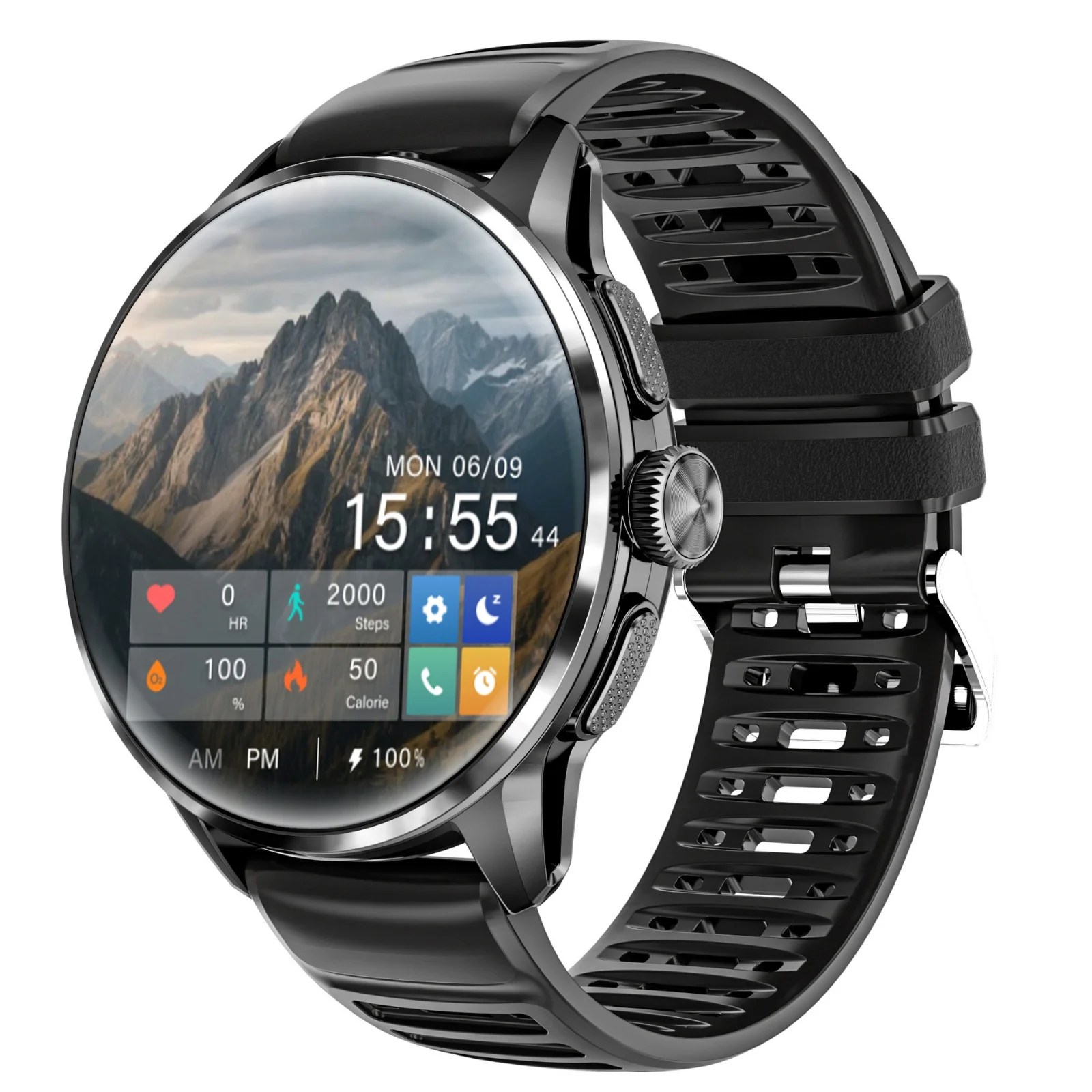 H100 smart watch with Facebook TikTok WhatsApp and YouTube apps