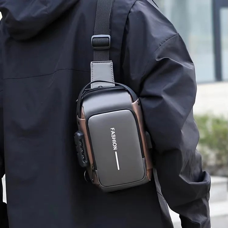 Compact Men's Chest Bag for Travel and Everyday Use