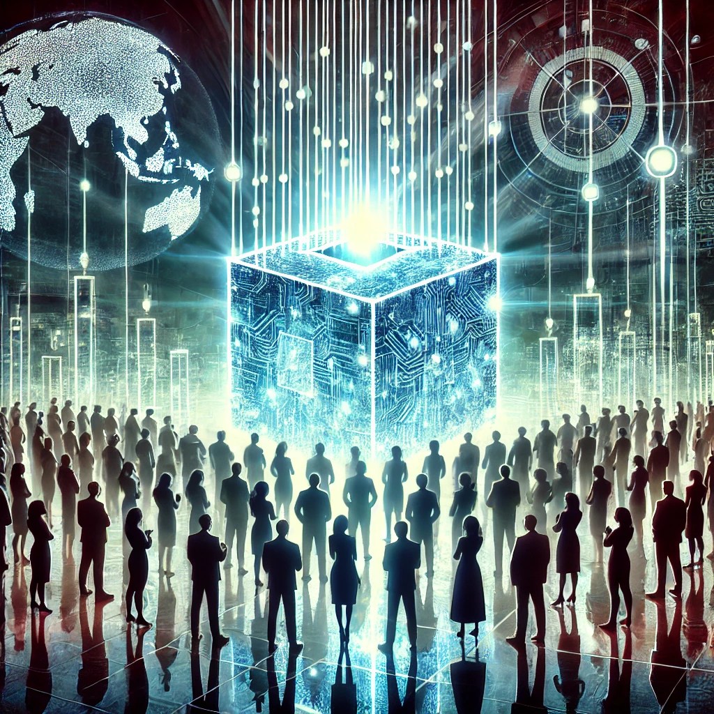 power to the people with blockchain and ai