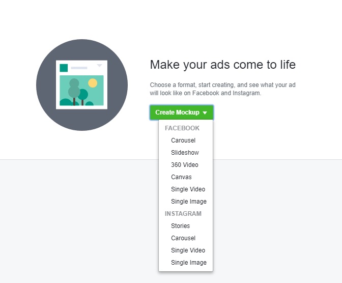 Create a mock up of your ad ideas, share with your teammates . How To Use The Facebook Creative Hub