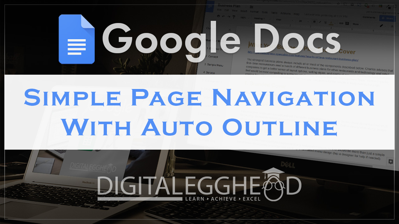 Using Automatic Outlines in Google Docs Digital Egghead