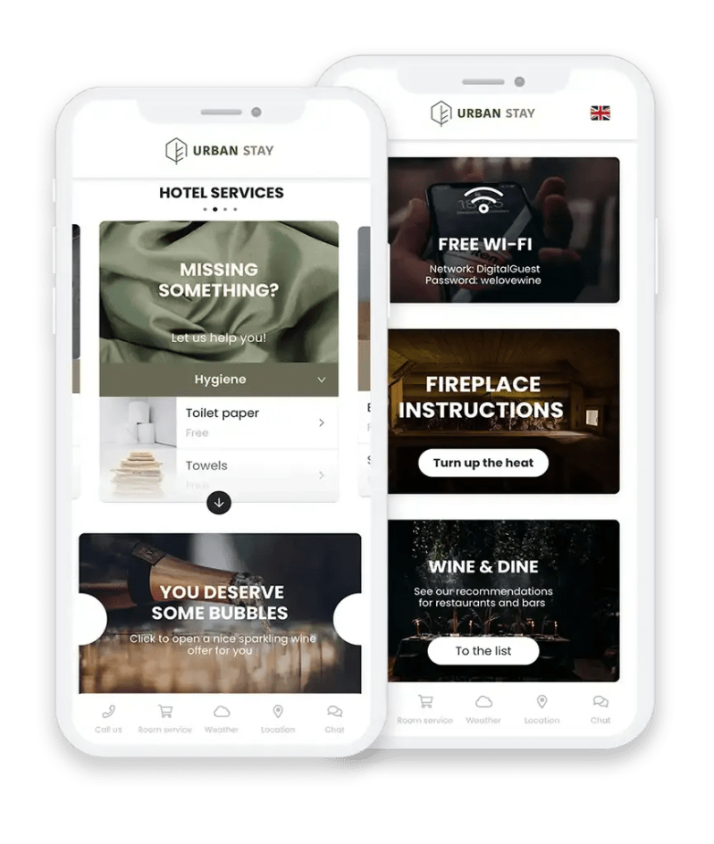 Guest Request Hotel Communication Network - Ultra HD Ocean Image - Full HD