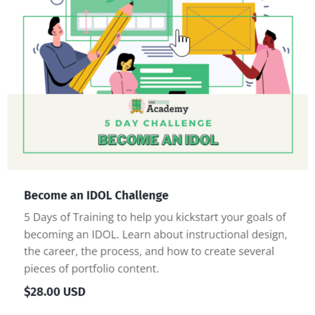 Become an IDOL Challenge for $28