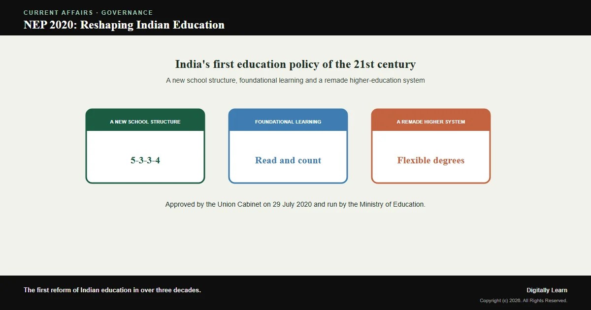 National Education Policy 2020: India’s Education Reform Explained