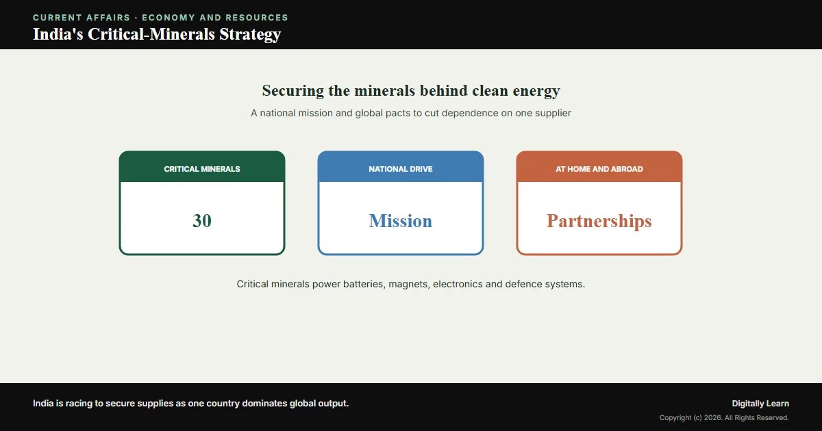 India’s Critical-Minerals Strategy: Cutting Dependence on China