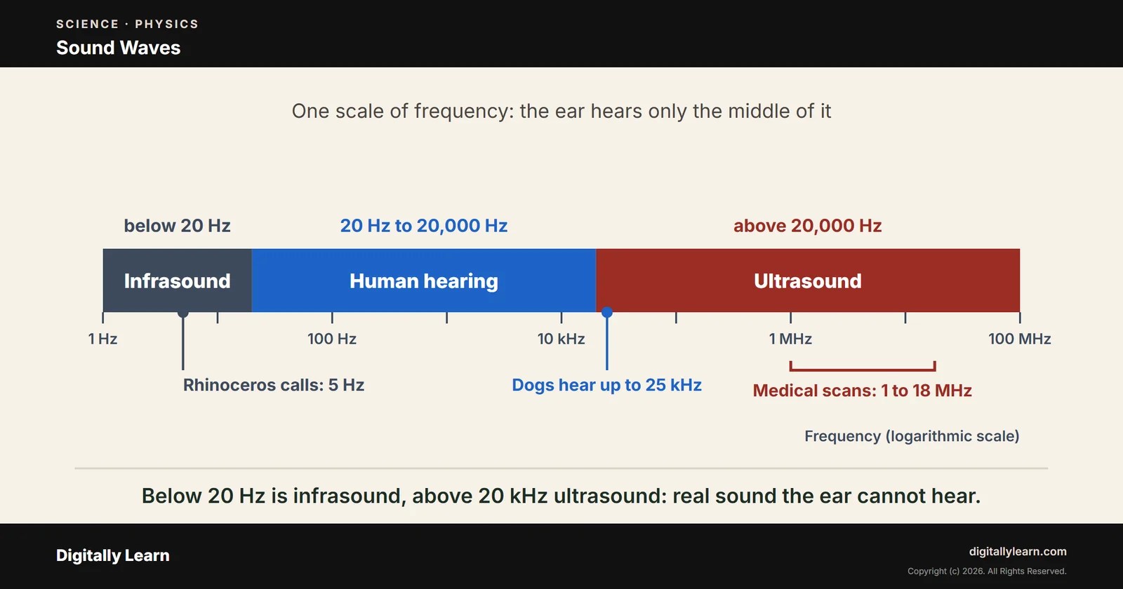 Sound Waves: Speed of Sound, Doppler Effect, Ultrasound and SONAR