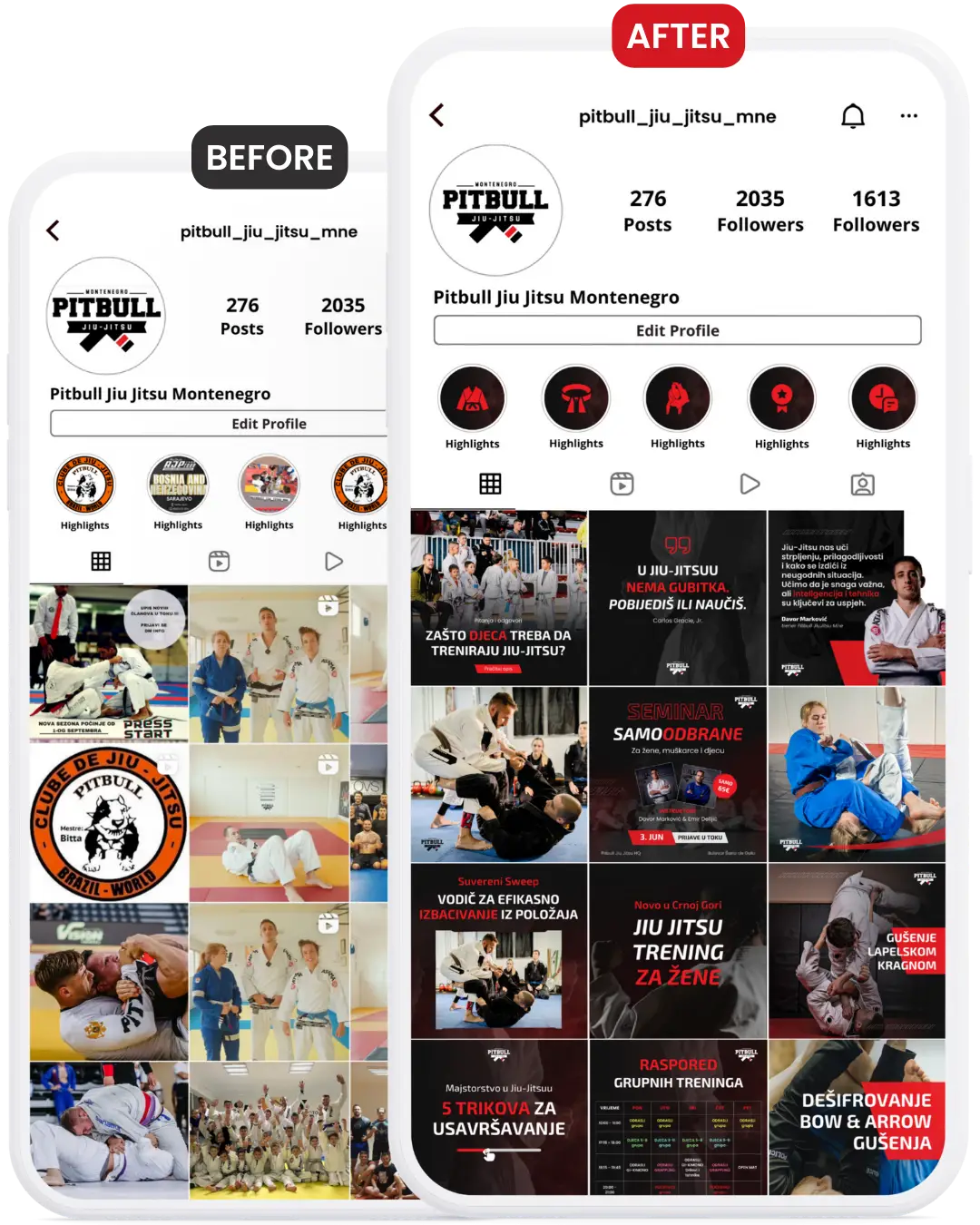Dizajn profila – prije i poslije