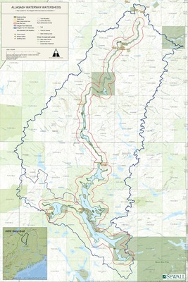 Allagash Waterway Watersheds Map By James W Sewall Company Preview 