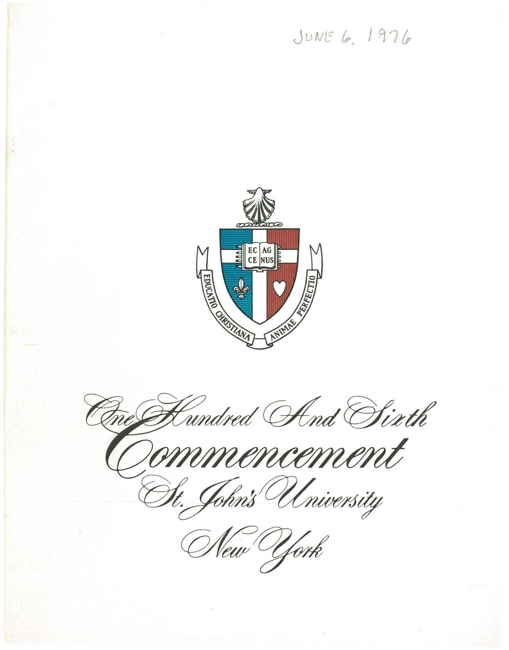 Commencement Program St John S University Commencement