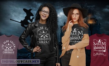 Salem Broom Company Witch shirts for Halloween