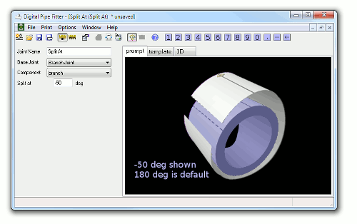 Rolling Offset Joint Digital Pipe Fitter - Classic Space Photo - 8K