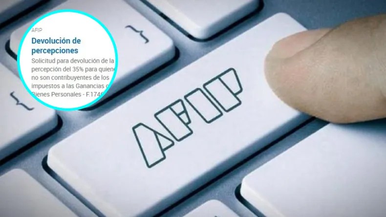 AFIP comenzó con la devolución de las percepciones: cómo verificar el estado de las tuyas