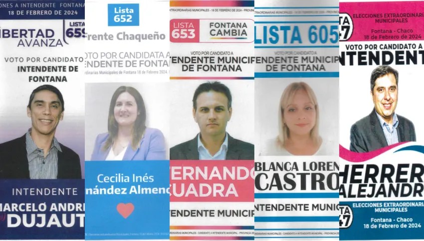 Iniciaron los comicios en Fontana: son cinco candidatos que buscan la intendencia