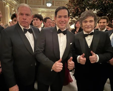 Javier Milei dialogó con el flamante secretario de Estado de Donald Trump