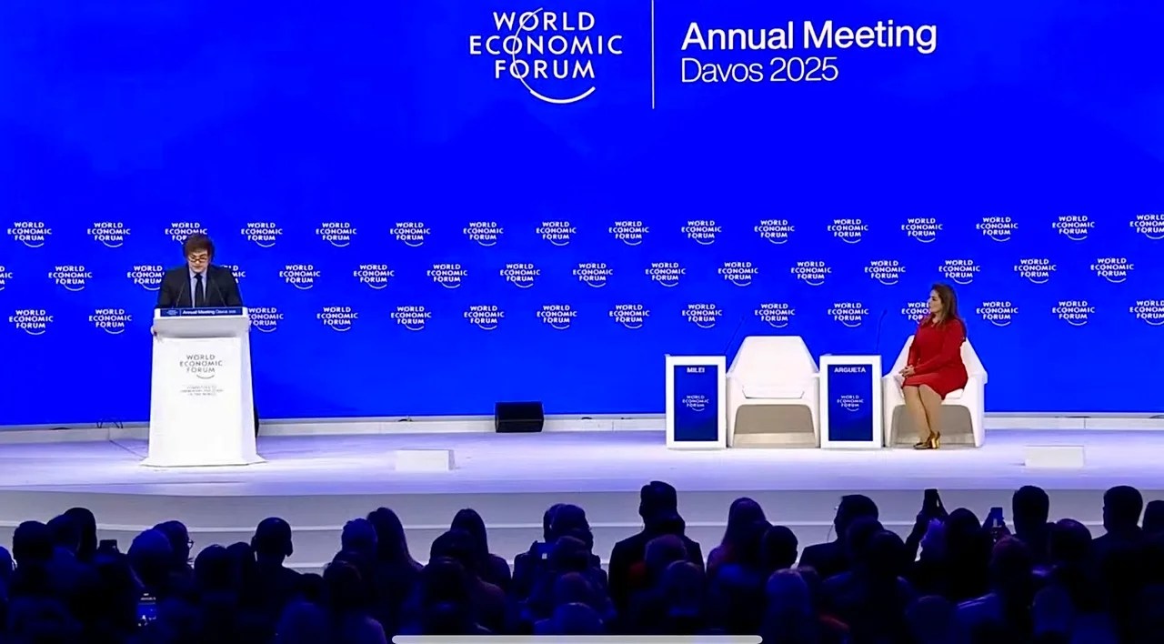 «El mundo ha abrazado a la Argentina, que se convirtió en ejemplo mundial», dijo Milei en Davos
