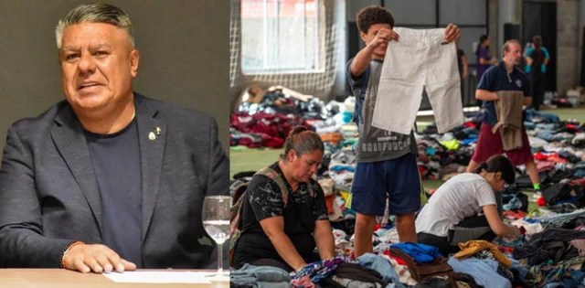 AFA y clubes: el compromiso solidario de Tapia en Bahía Blanca