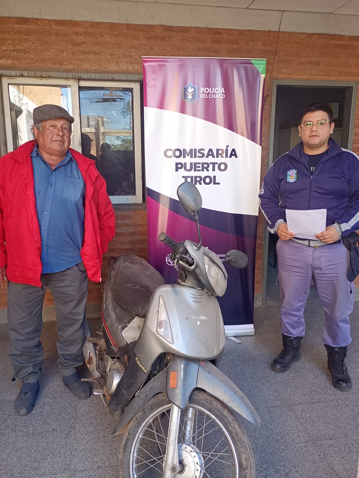 Puerto Tirol: terminó detenido por el hurto de una moto a un hombre de 73 años