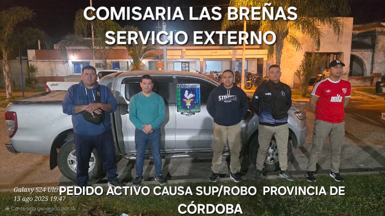 Las Breñas: recuperan camioneta robada en Córdoba