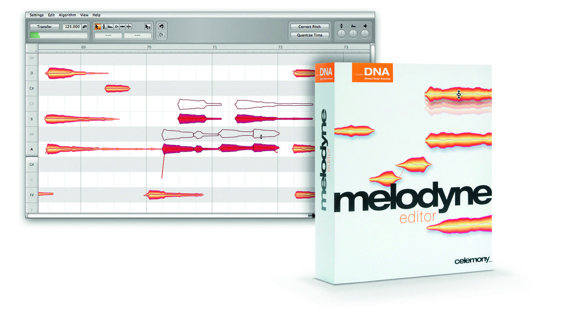 Musical software interface with box packaging