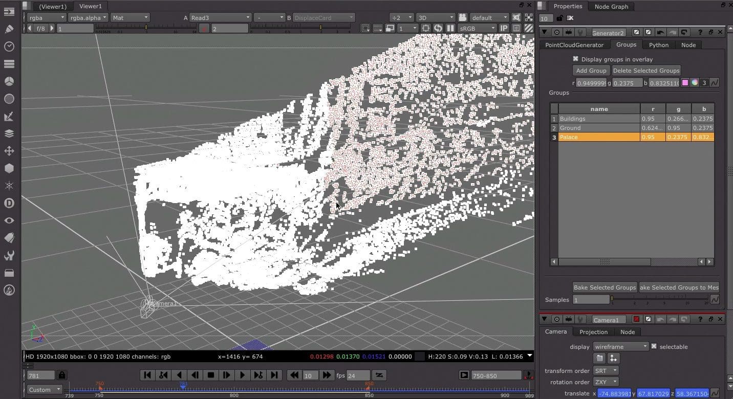 3D model representation in a software interface