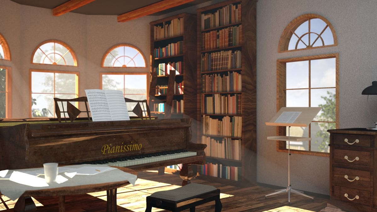 "Pianissimo - Work in progress"/Okke Ingwersen/Maya, V-Ray/Deutschland