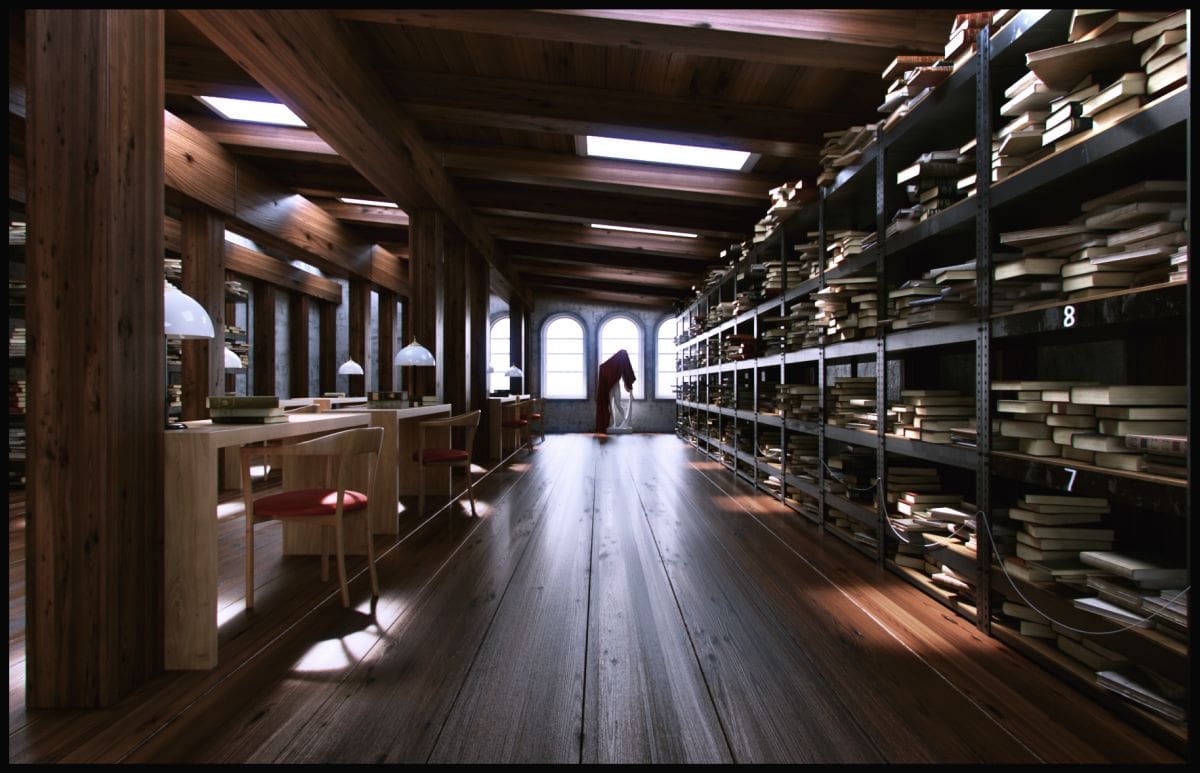 "Attic Library"/Aris Michailidis/3ds Max, V-Ray/Griechenland