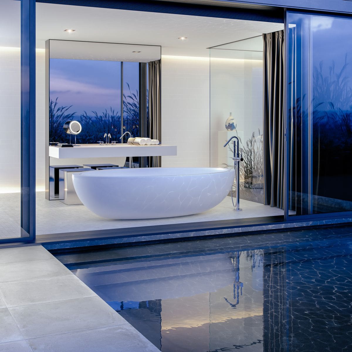 "Dominó Home - Jacuzzi"/Black Box Lda., Miguel Miraldo, Alexandre Miraldo/3ds Max, V-Ray/Portugal