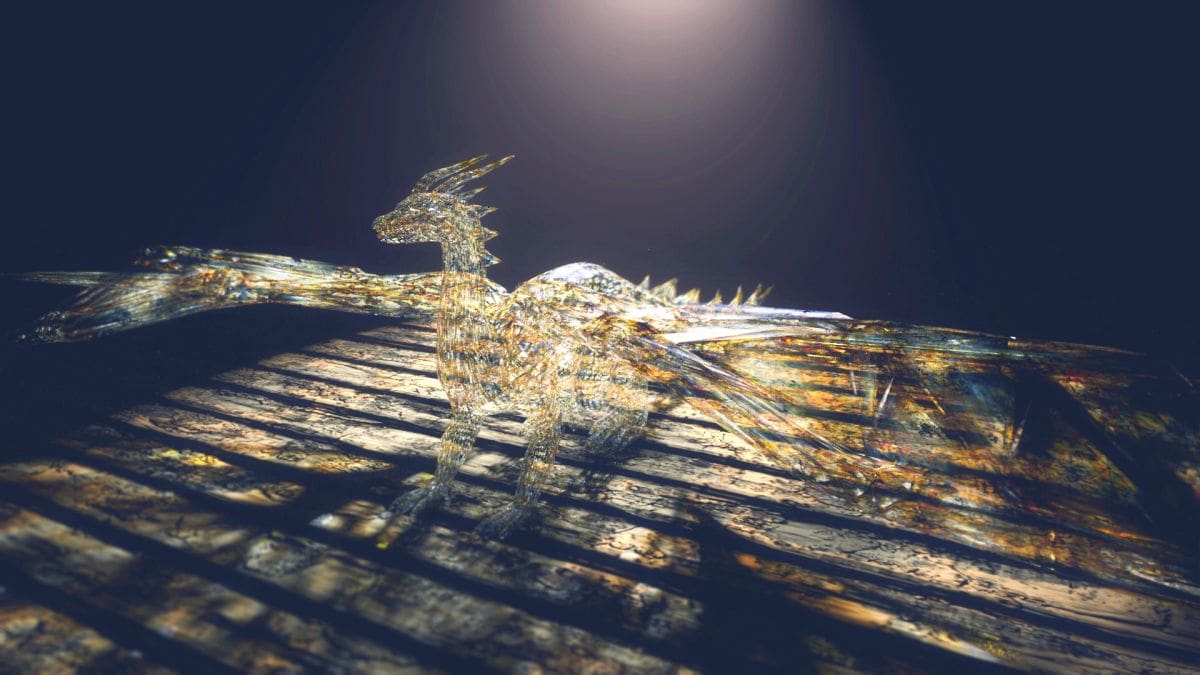 "Golden Crystal Dragon"/V Balaji/Maya, Mental Ray/Indien