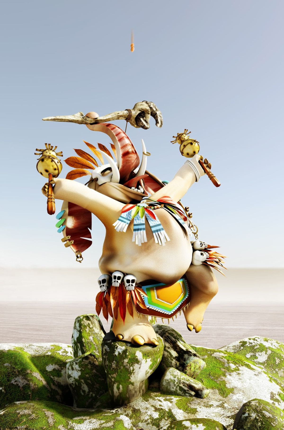 "Tribal Ecstasy"/Ravi Kamal/3ds Max/Indien