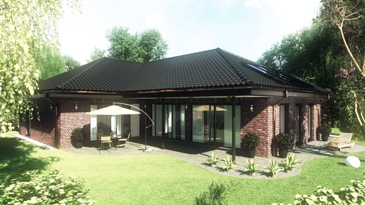 "Bungalow"/Architekturbüro Frank Stüven/Cinema 4D, V-Ray/Deutschland