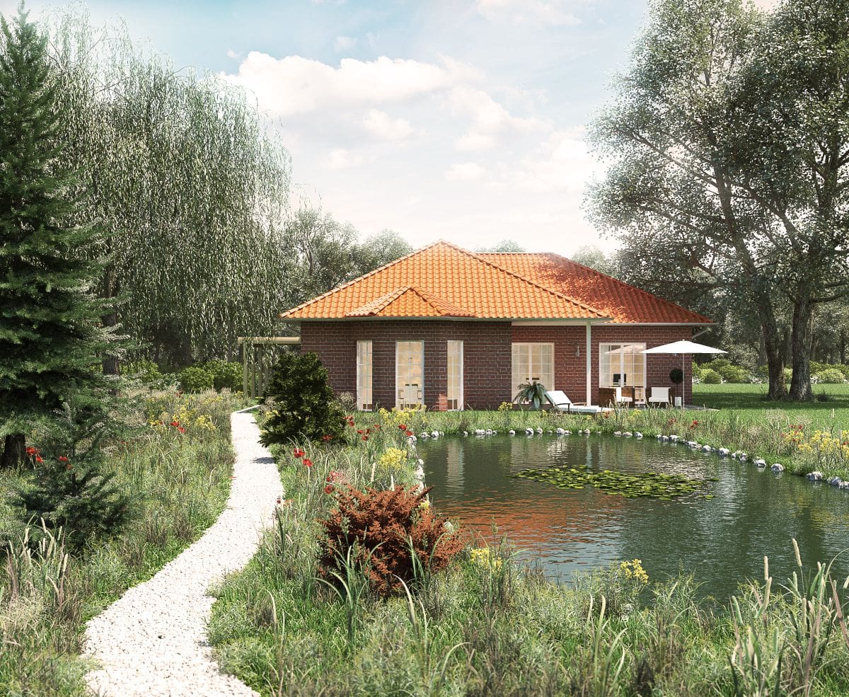 "Rendering Haus mit Garten"/dimension3+, Olaf Bendfeldt/3ds Max, V-Ray/Deutschland