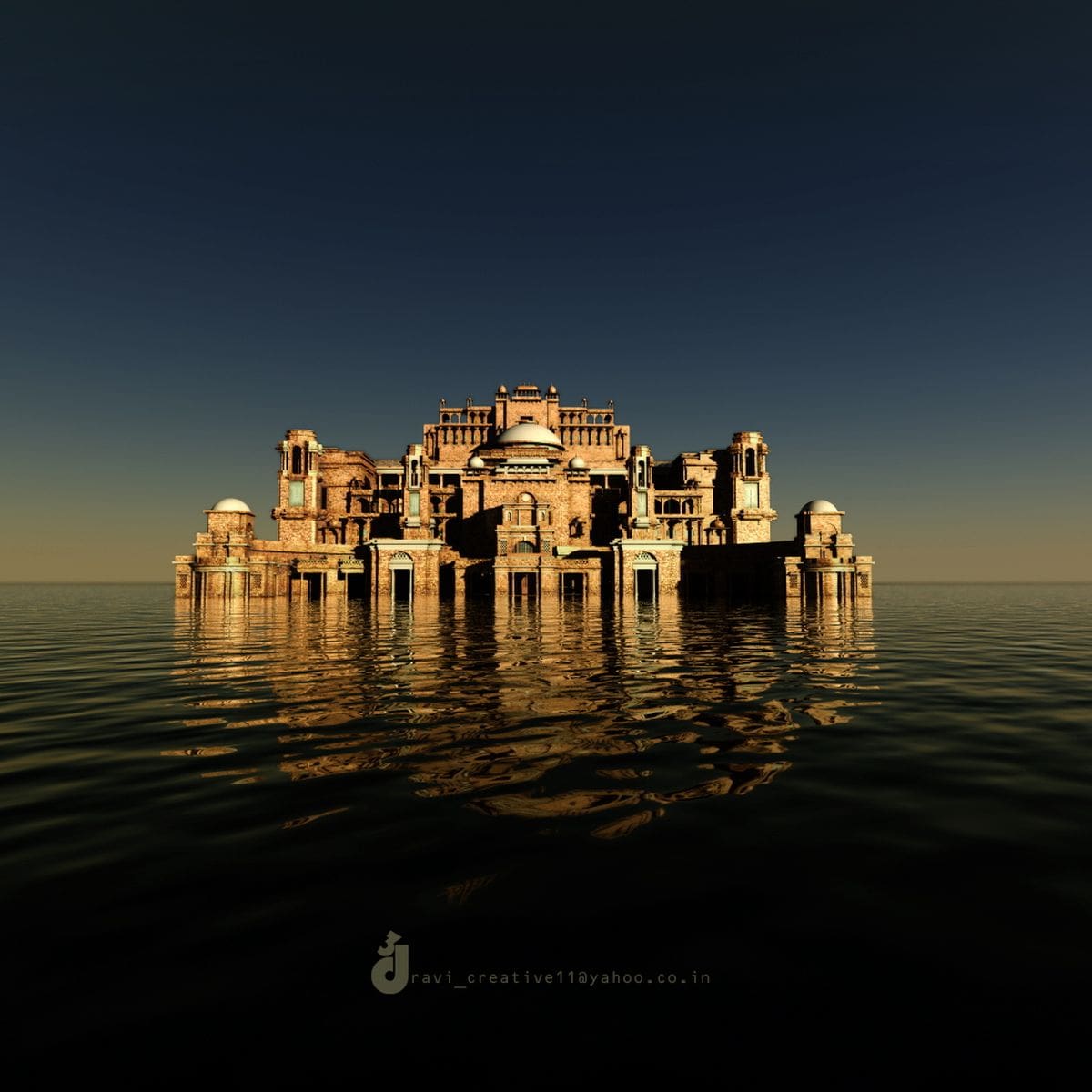 "Lake Palace"/Ravi Kamal/3ds Max/Indien
