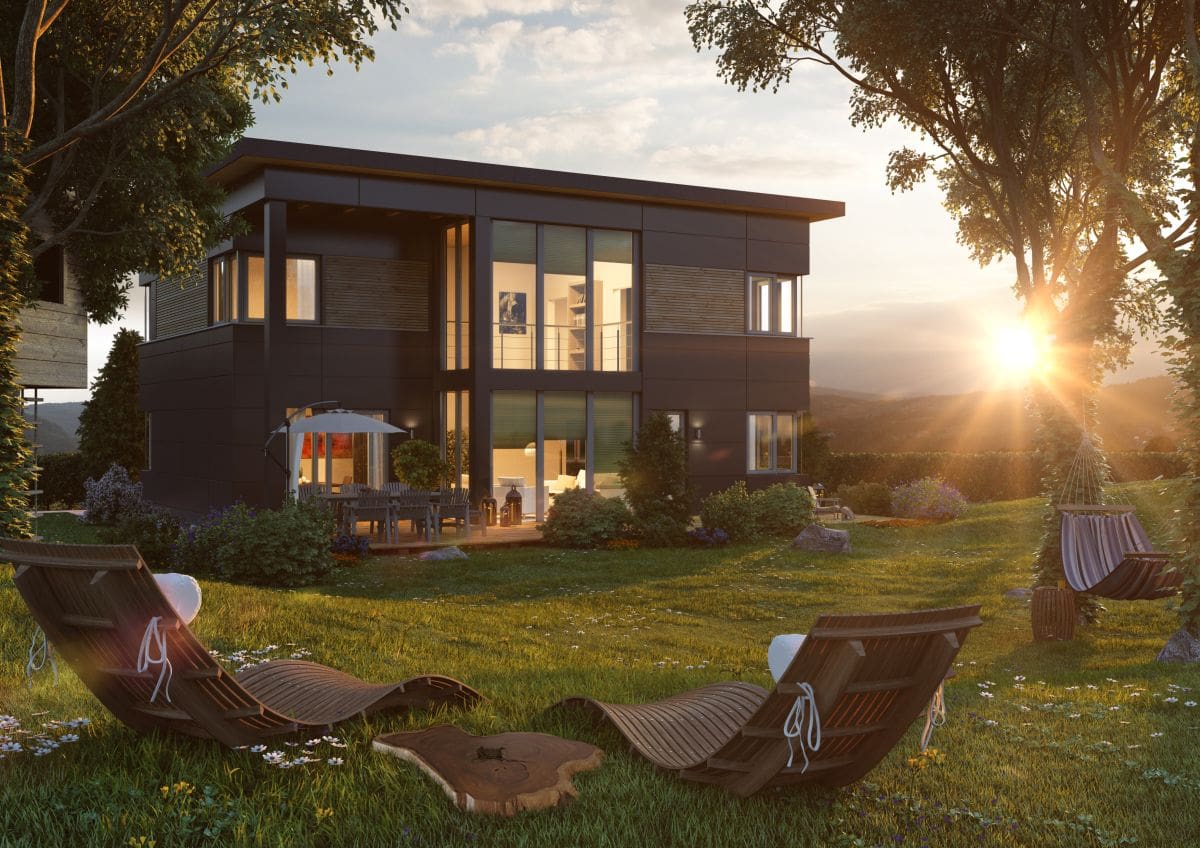 "Abendsonne"/Licht und Schatten Rendering GmbH, Thomas Solbach und Beate Solbach/Lightwave, Kray/Deutschland