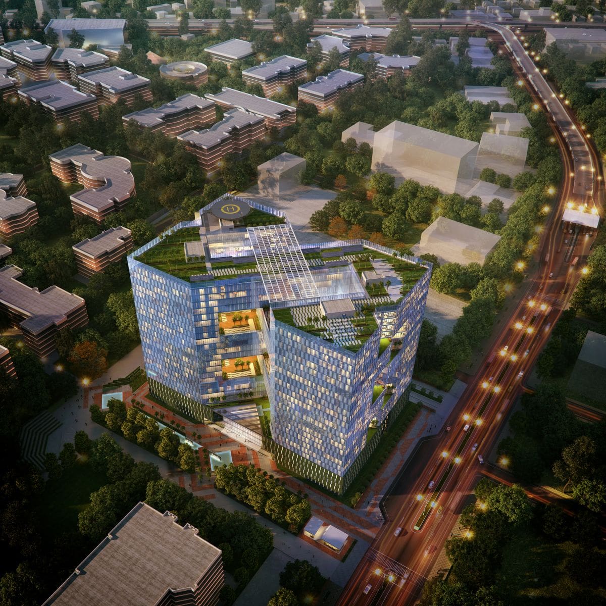"Info Office Building"/Selvakumaran Kuttisamy/3ds Max, V-Ray/Indien