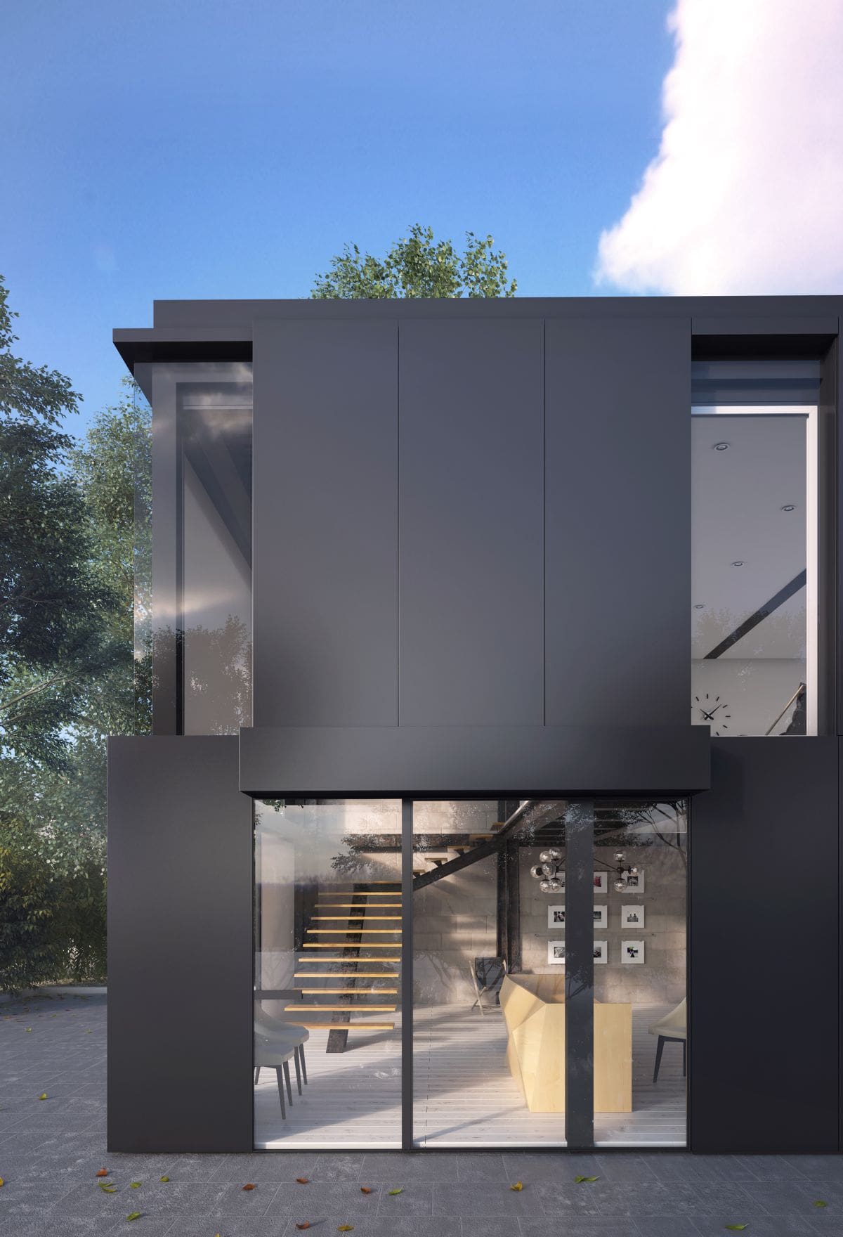 "Laminum Glazed House"/Mohit-K.Sanchaniya & Raj Chauhan/3ds Max, V-Ray/Indien