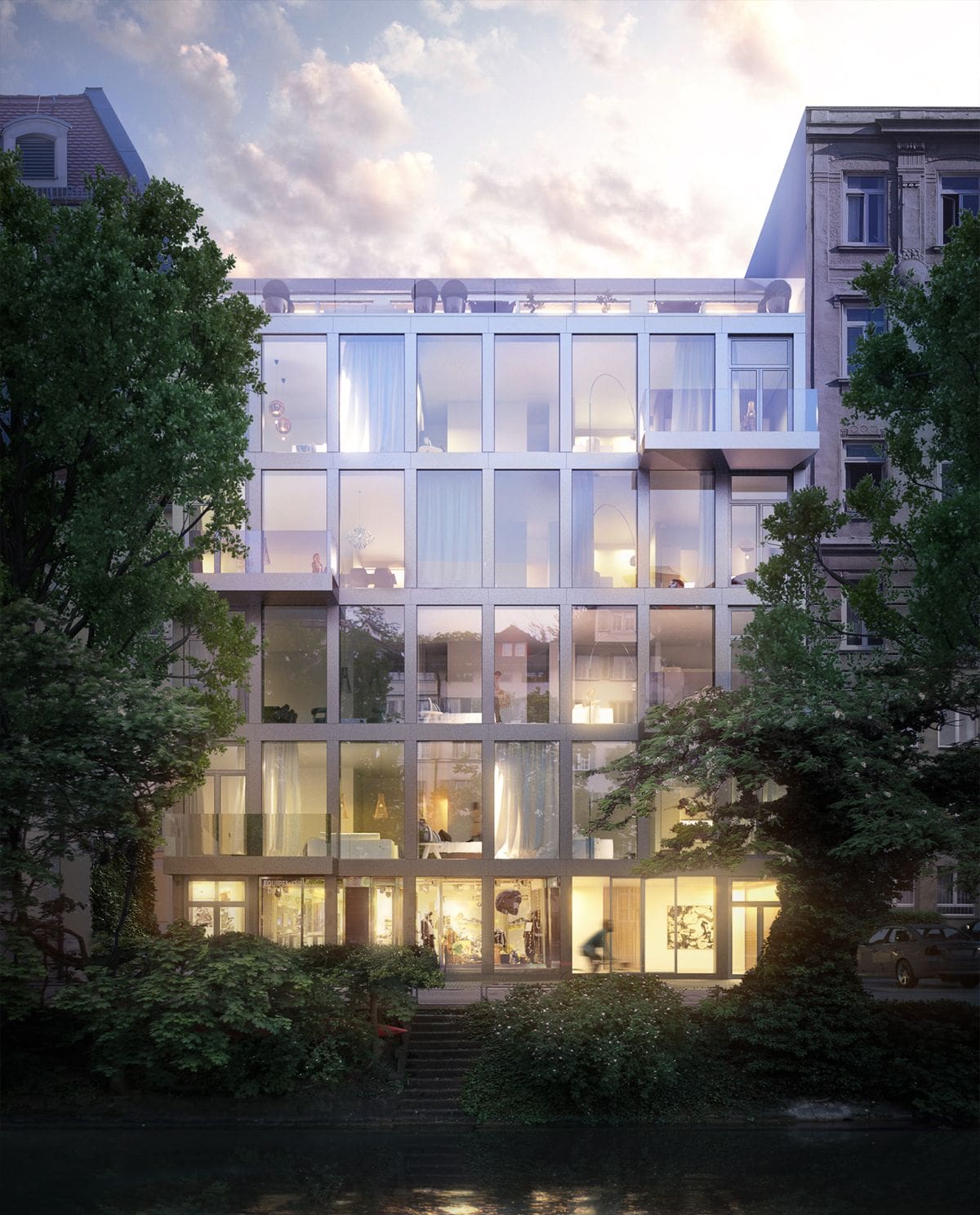 "Schanzengaben Apartments"/Thomas Vournazos, Slashcube/Cinema4D, V-Ray/Schweiz
