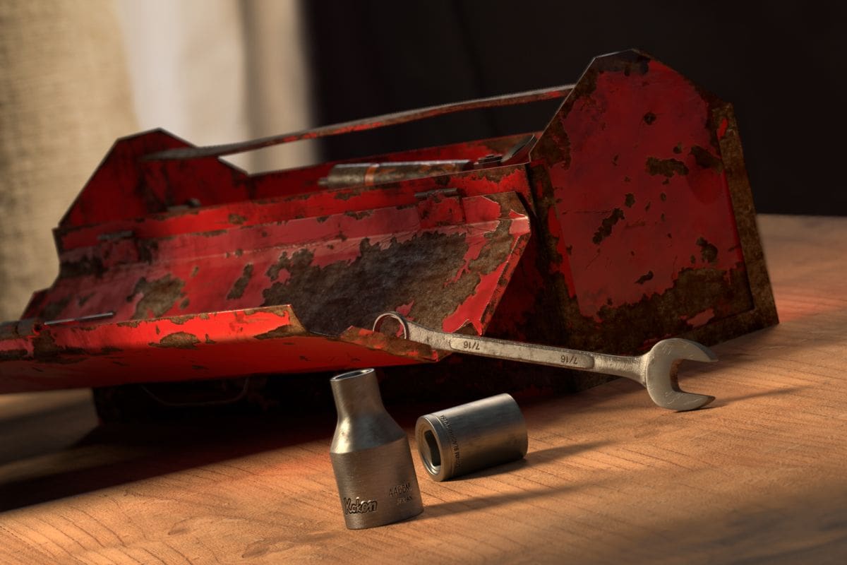 "Old Toolbox"/Nicole Wong/ZBrush, Maya, V-Ray, Mudbox/Neuseeland