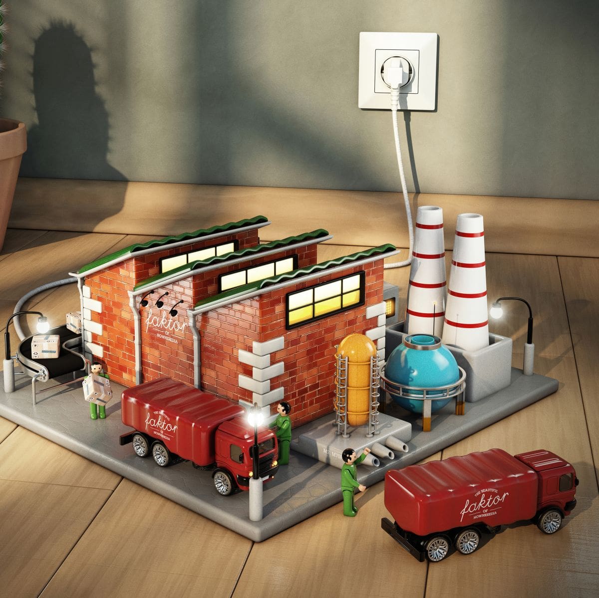 "Toy Buildings 1"/Bugra Atici, Mr. Myope/Cinema 4D/Türkei