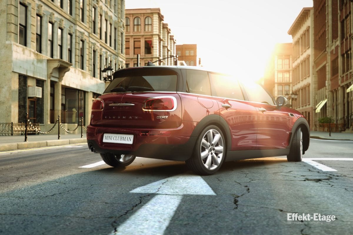 "Mini Clubman Product Launch Movie"/Effekt-Etage/Cinema 4D/Berlin