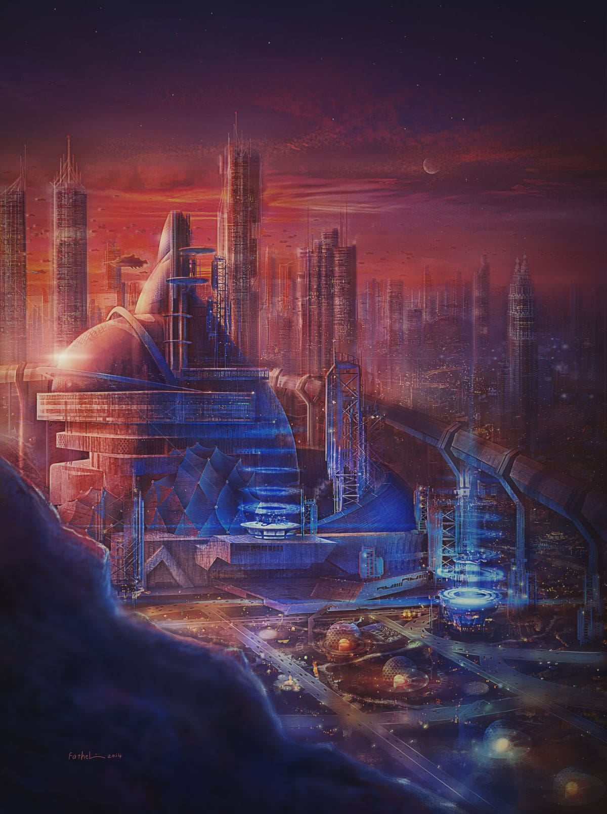 "Kuala Lumpur Sunset 20100"/Fathel Jasim/Photoshop/Jordanien