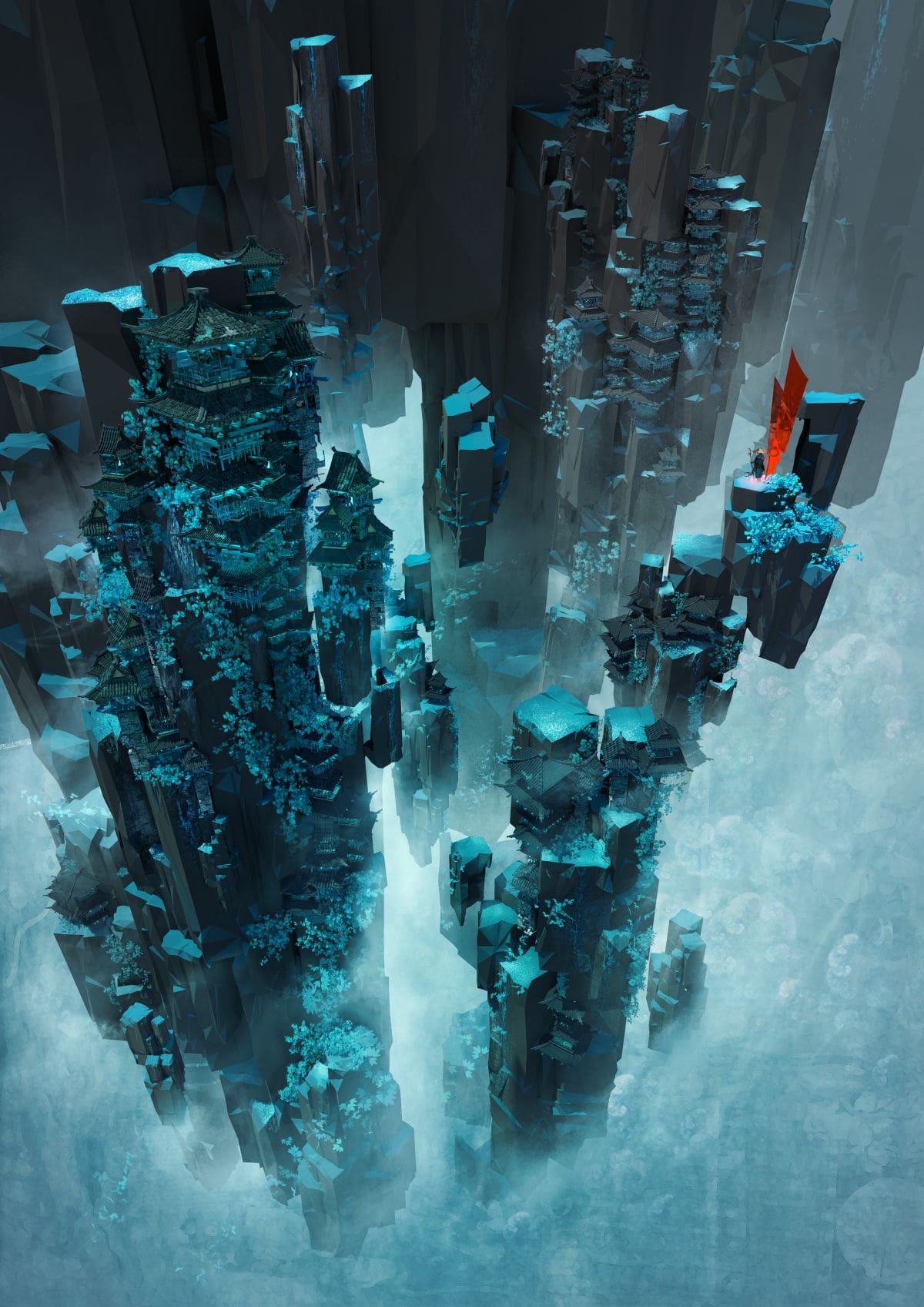 "Wonders: Hanging Mountain of China"/Te Hu/Maya, Mental Ray/USA