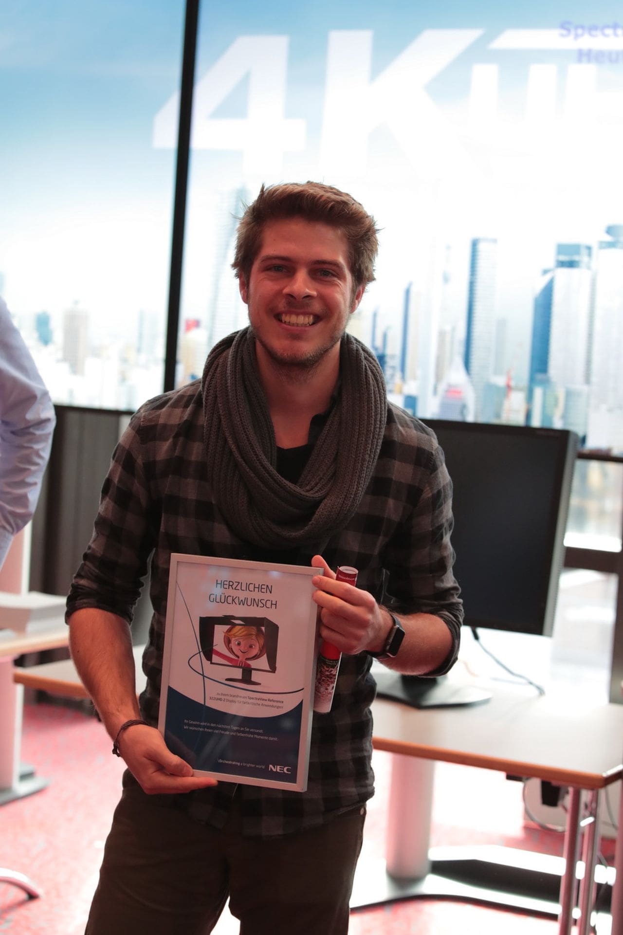 Der glückliche Gewinner Dominik Trottier