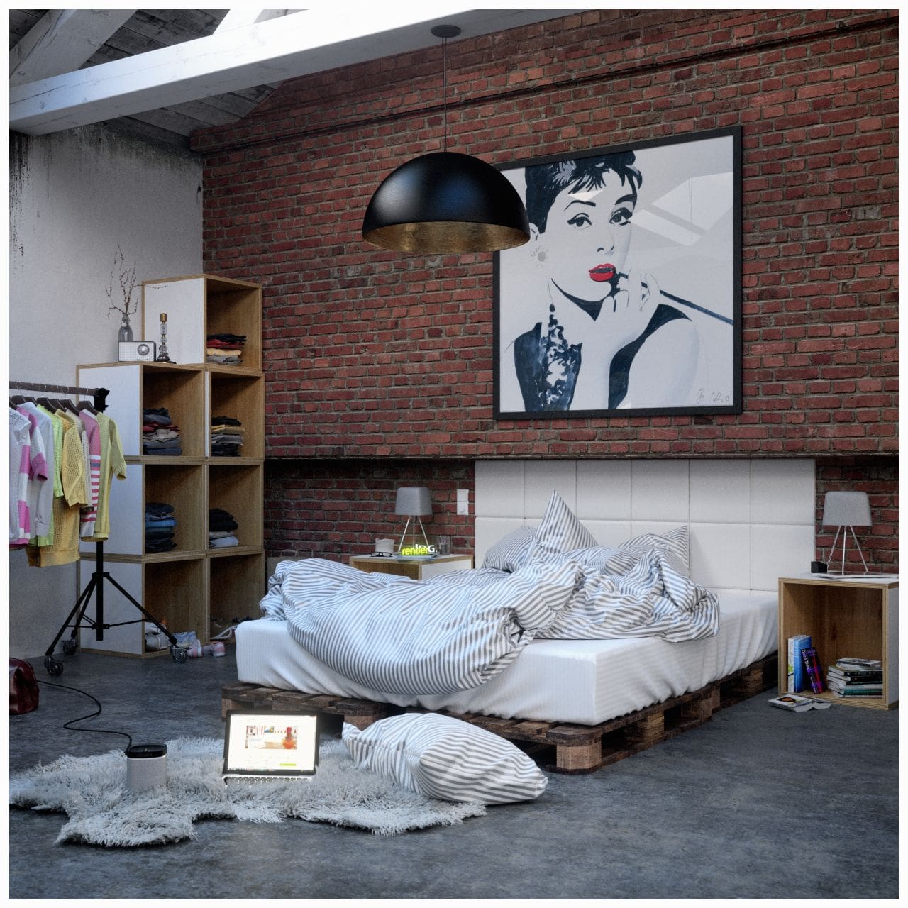 Loft Schlafzimmer, Artists: Onofrio Sisto, Software: 3ds Max, VRay
