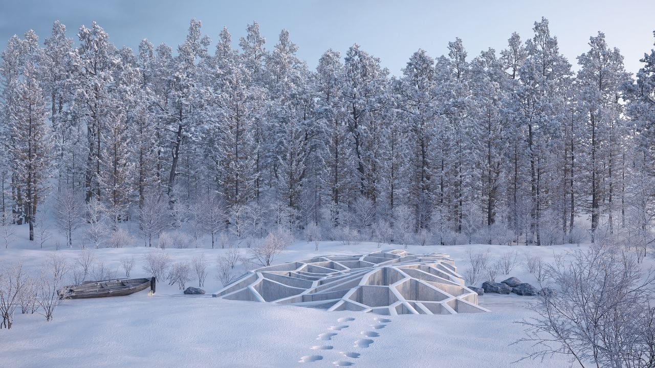 Icy Bridge, Artists: Patrick Drescher, Software: 3ds Max, V-Ray