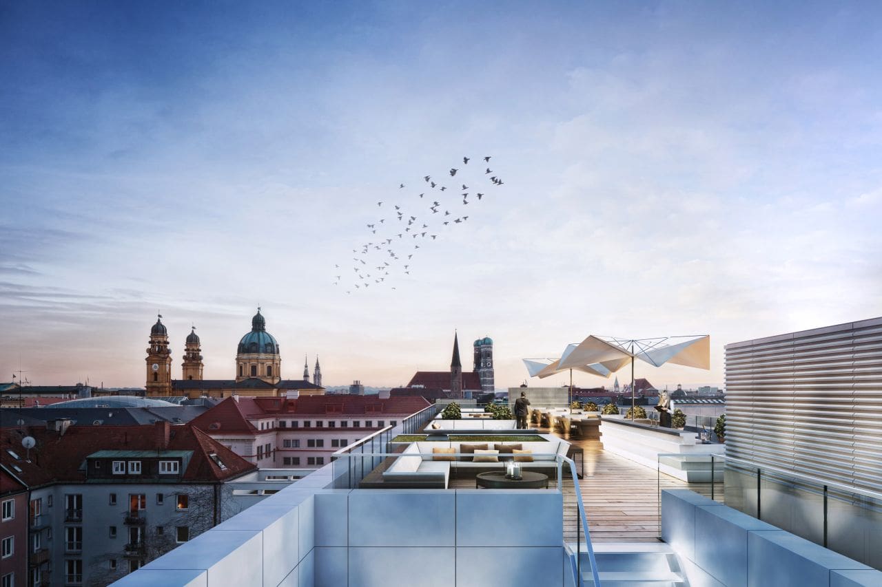 Lounge Dachterrasse #350, Artists: formstadt architekten gmbh Martin Lechner Florian Reuter Michael Schobert, Auftraggeber: Hines Immobilien GmbH Software: C4D
