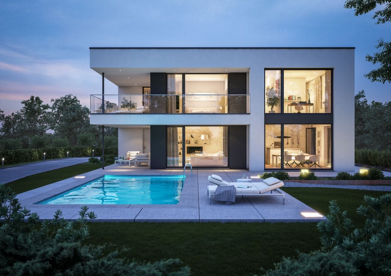 Poolside, Artist: Tanja Somers, Lichtecht Gmbh, Software: 3ds Max, V-Ray, Photoshop
