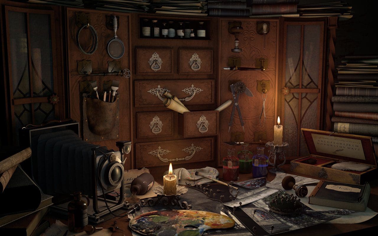 "The First Photoshop", von Frank Kirchhof aus Deutschland, gestaltet mit Cinema 4D